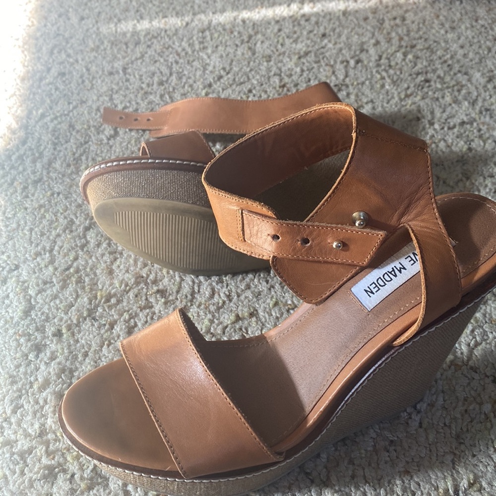Steve Madden wedges - like new. Worn once